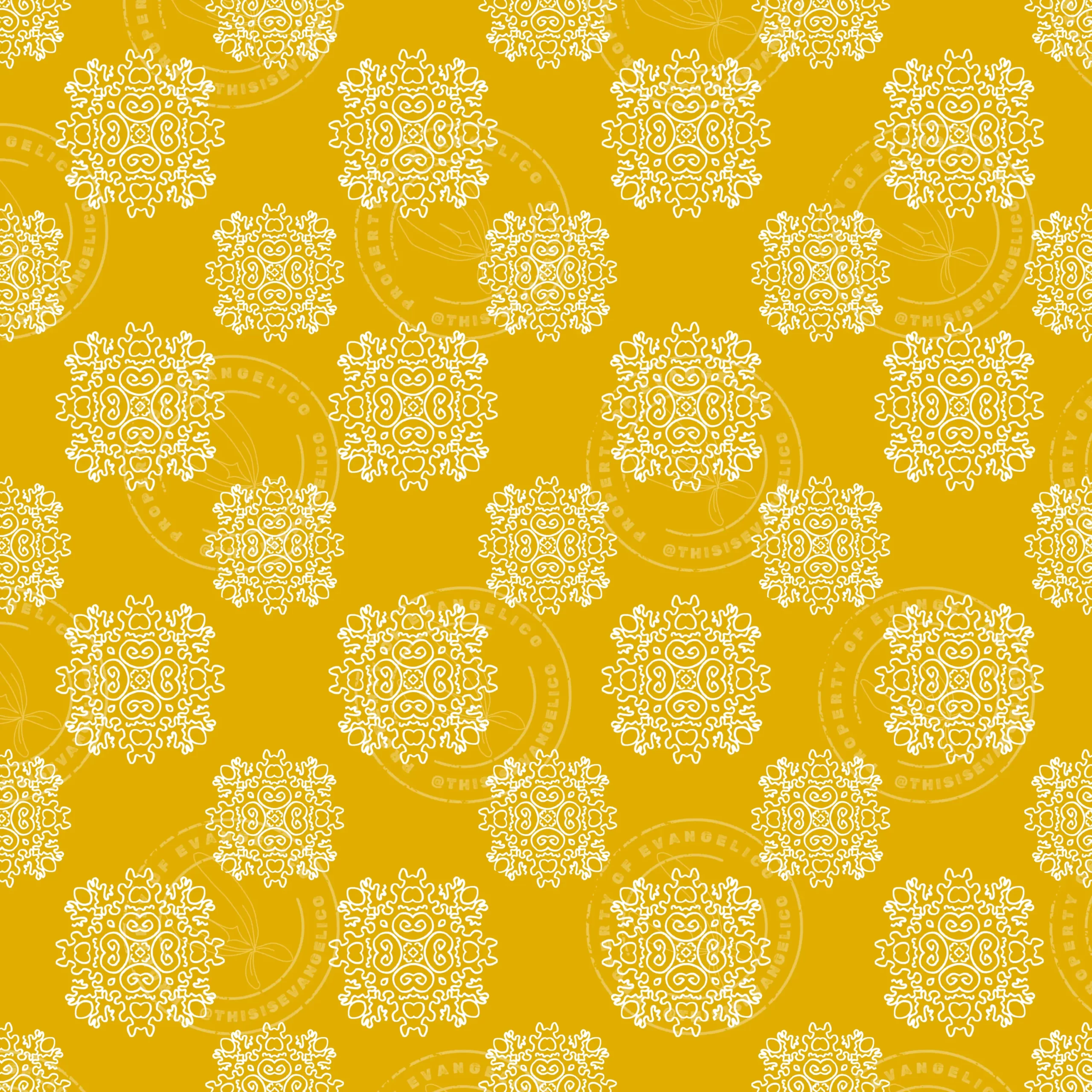 Royal We mustard pattern