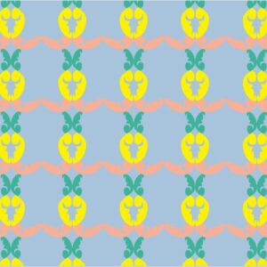 Sprouting Pineapples Powder Blue