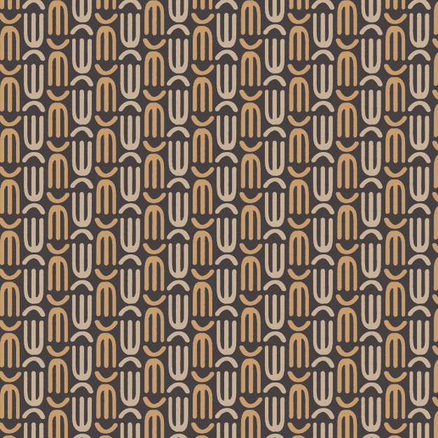 Kichanuo, as the name suggests, the hand drawn print is inspired by the afro comb. 3 Colourways © 2026 Allan Gachuhi for UndaMeta