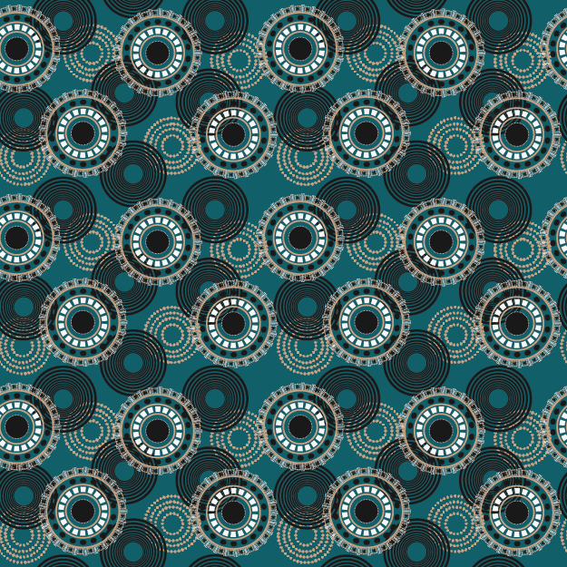 Midnight Copper Kinetic Mandala © 2026 Sally K for UndaMeta