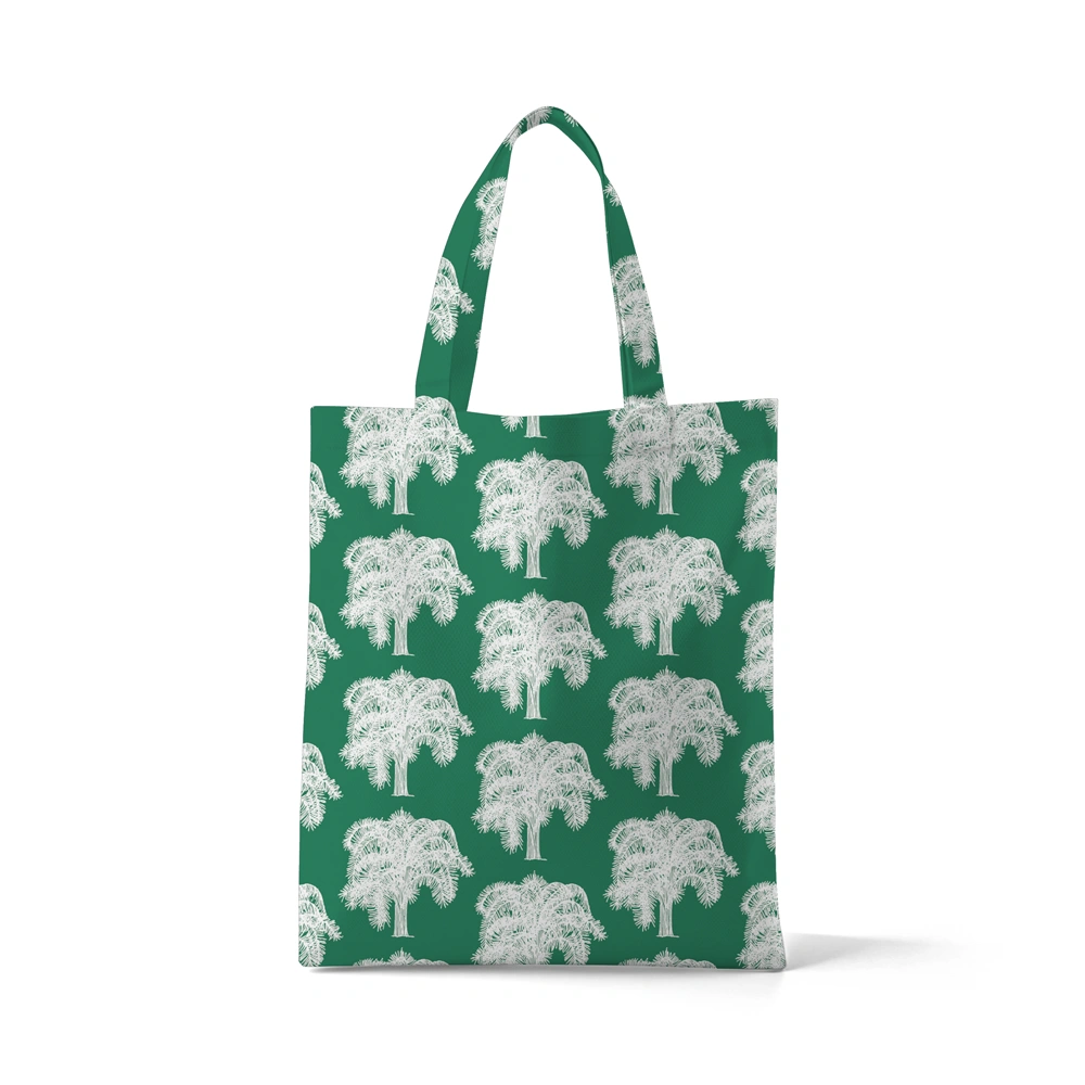 Doum Palm Emerald Reverse tote bag© Nanjala Design 2026 for UndaMeta