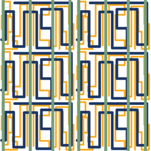 Digital Kente, 2 colourways by © 2026 Sally K for UndaMeta