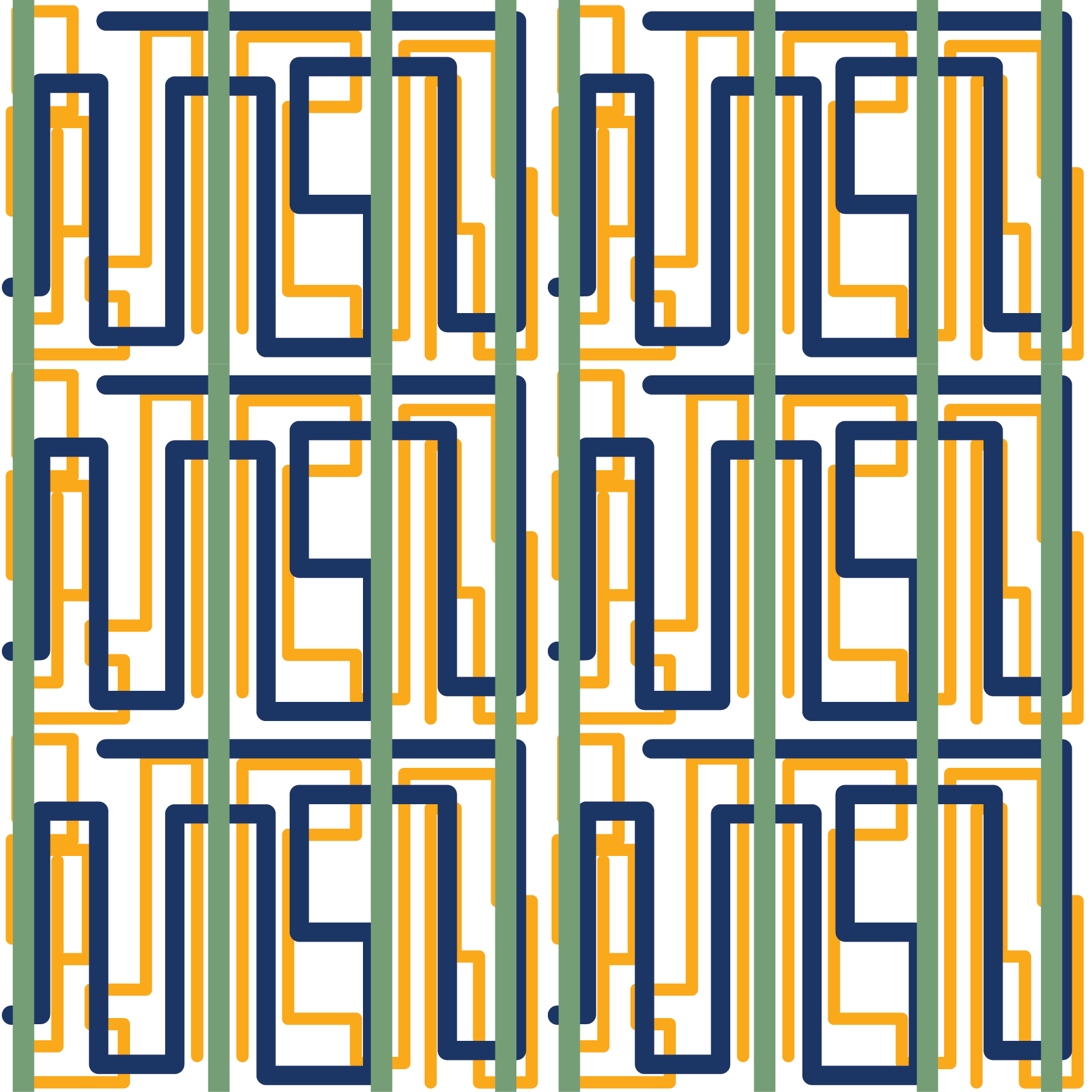 Digital Kente, 2 colourways by © 2026 Sally K for UndaMeta