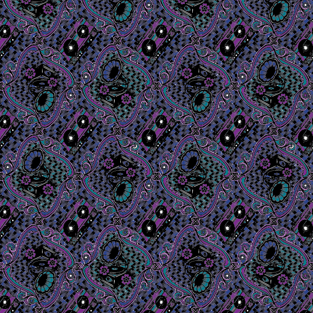 Gramophones © Dip Textiles 2026 for UndaMeta